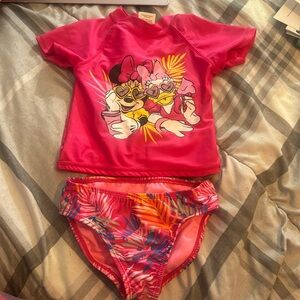 3T girls swim shirt and bottoms